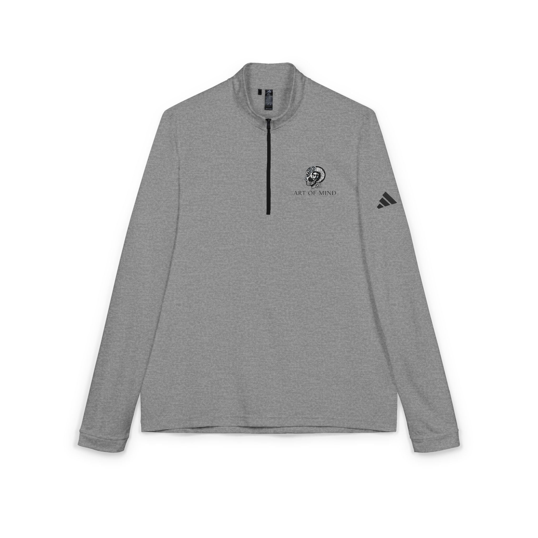 Art of Mind - Embroidered Lion Crest adidas Quarter-Zip Pullover — Adult Lightweight Performance Top