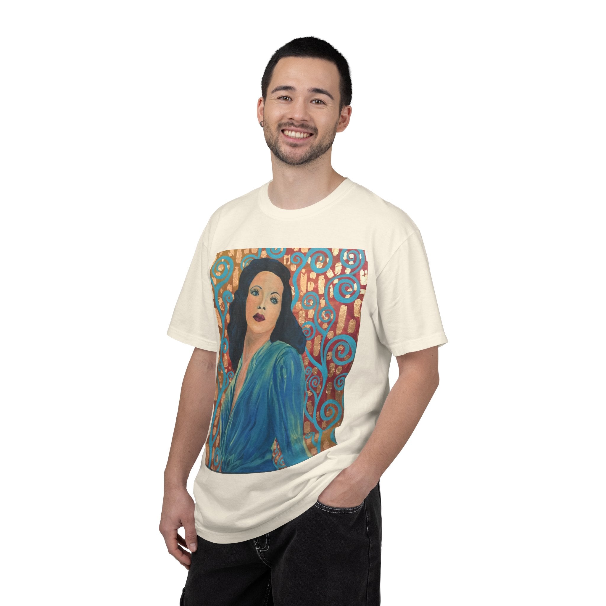 Gene Tierney Painted Portrait T-Shirt — Vintage Hollywood Art Tee