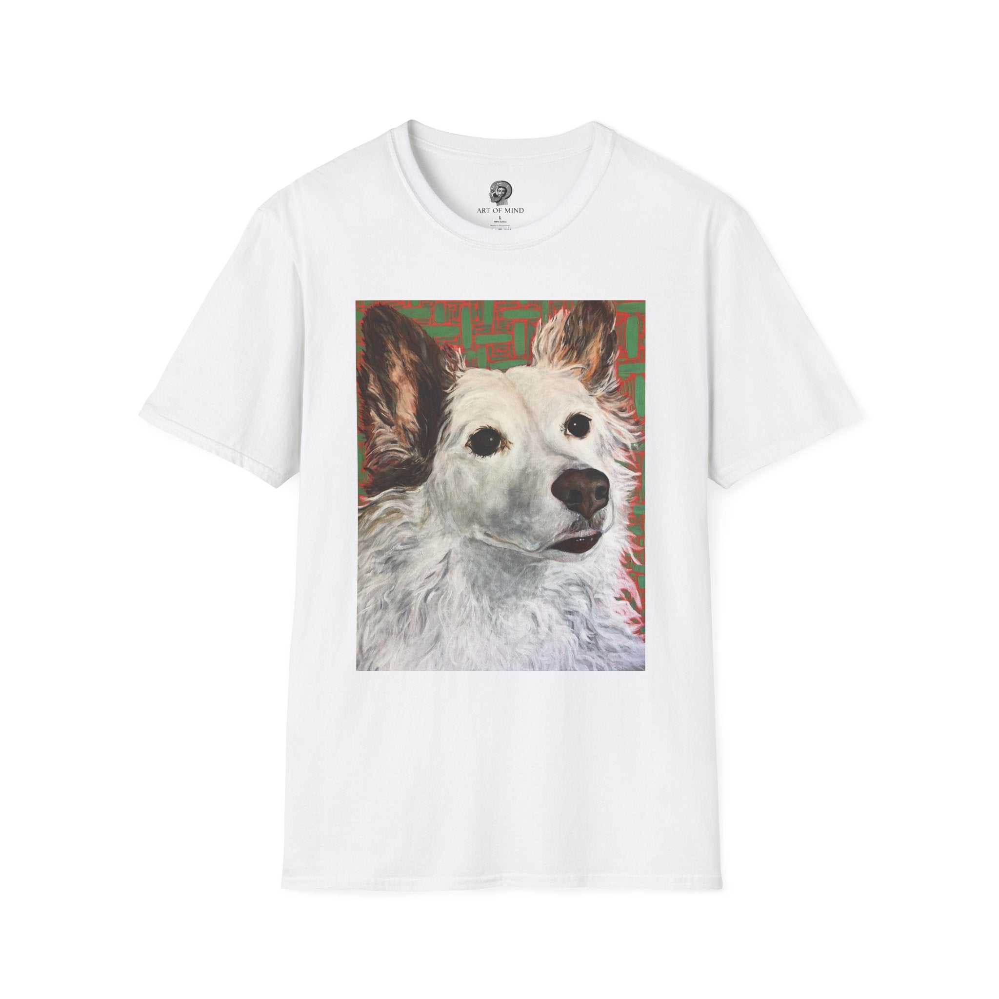 White Dog Portrait - T-Shirt