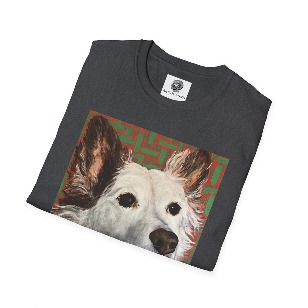 White Dog Portrait - T-Shirt