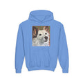 White Dog Portrait Hoodie —  Pullover for Kids