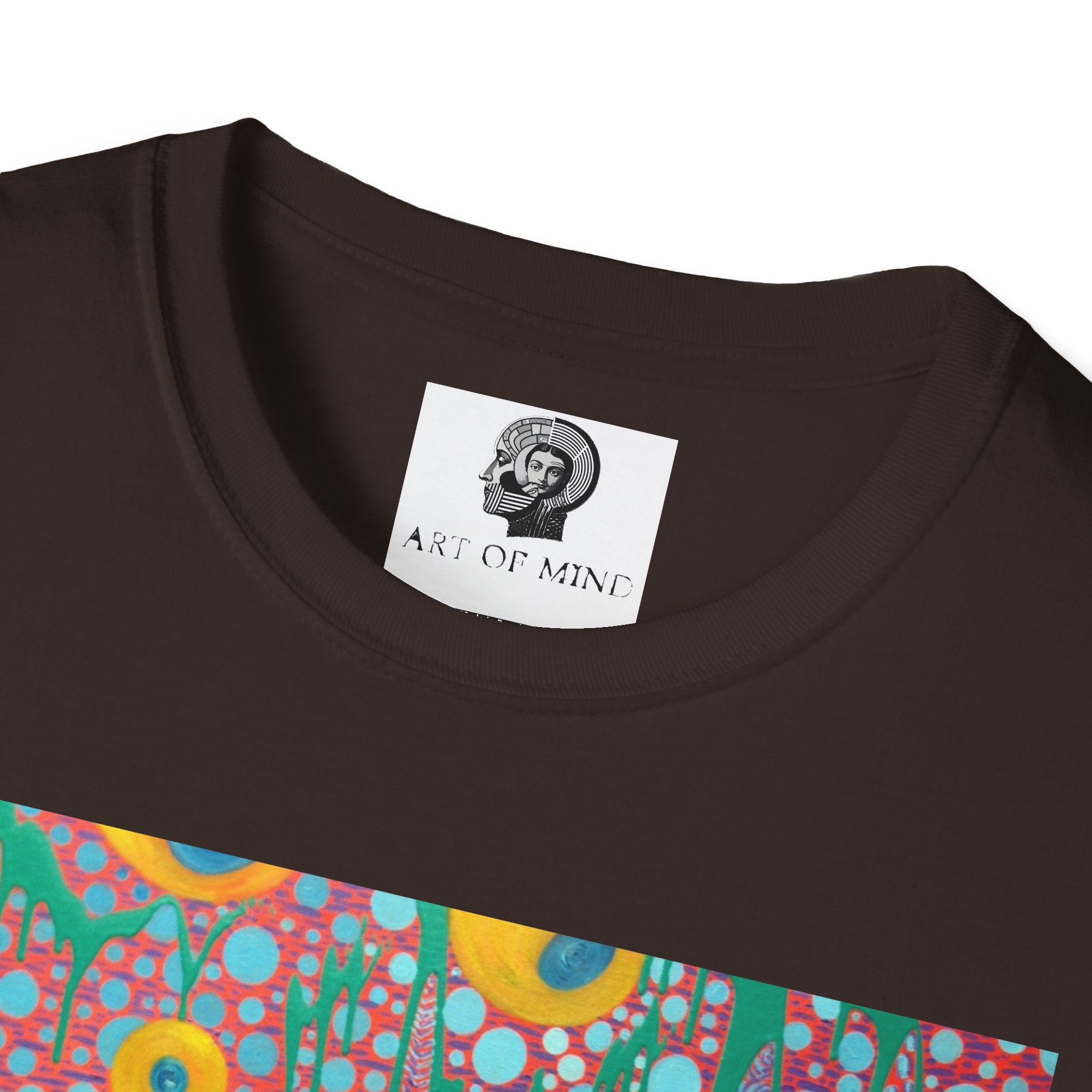 Circumpunct - Floral Sunburst Art T-Shirt — Colorful Abstract Flower Garden Tee