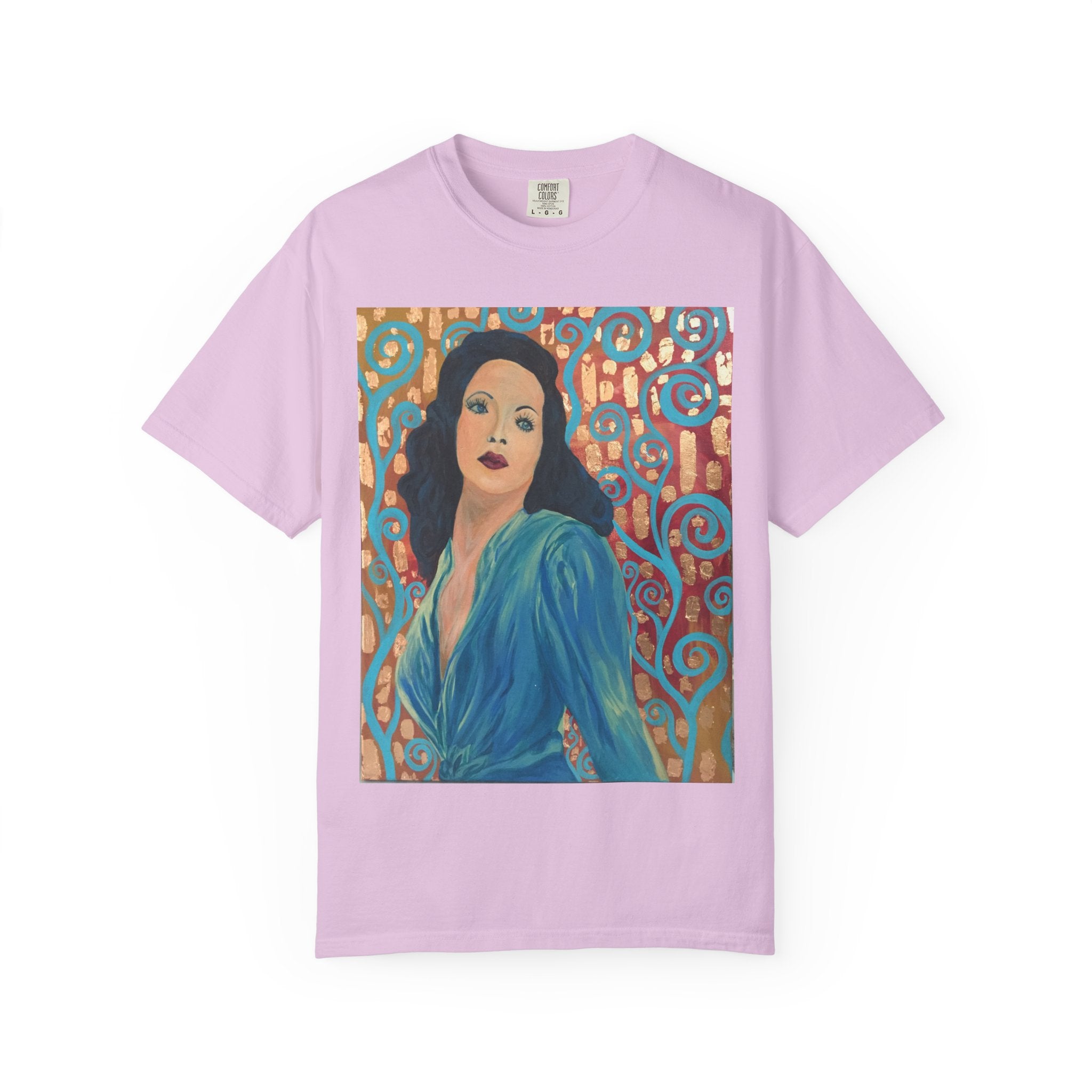 Gene Tierney Painted Portrait T-Shirt — Vintage Hollywood Art Tee