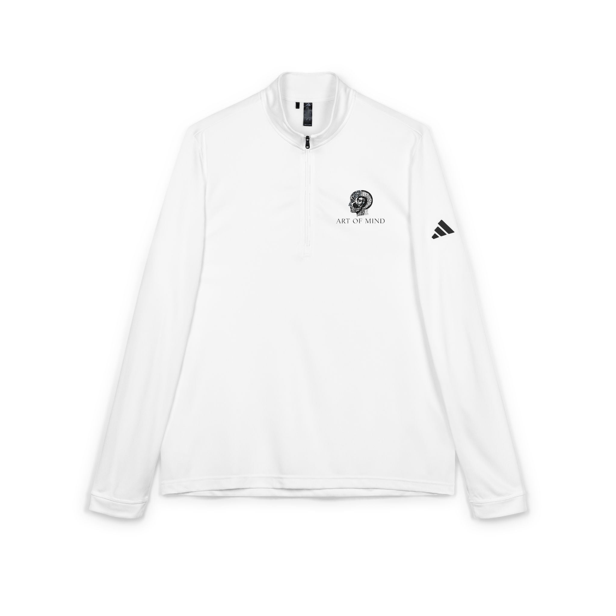 Art of Mind - Embroidered Lion Crest adidas Quarter-Zip Pullover — Adult Lightweight Performance Top