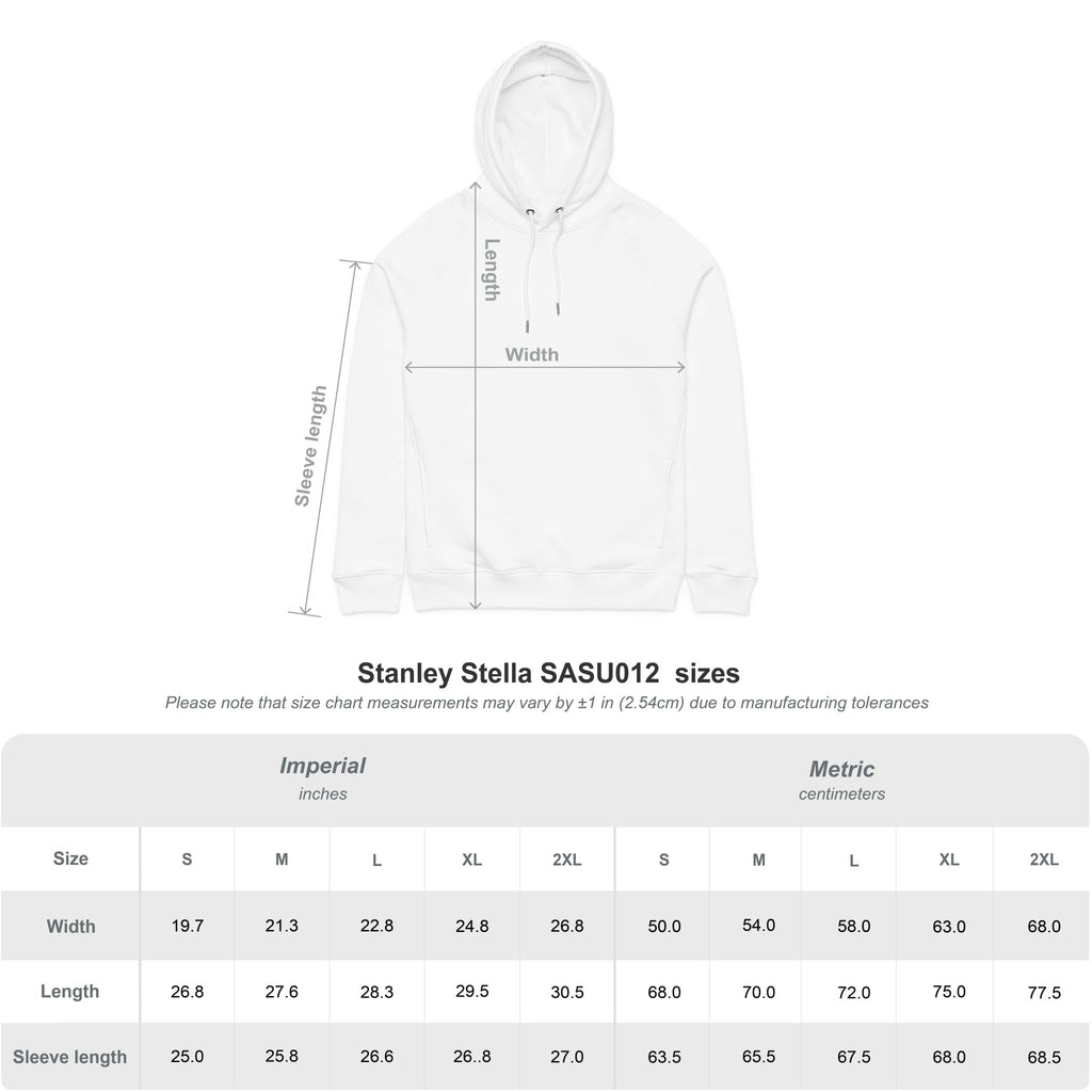 Black Cat Portrait -Organic Side‑Pocket Hoodie — Minimal White Pullover