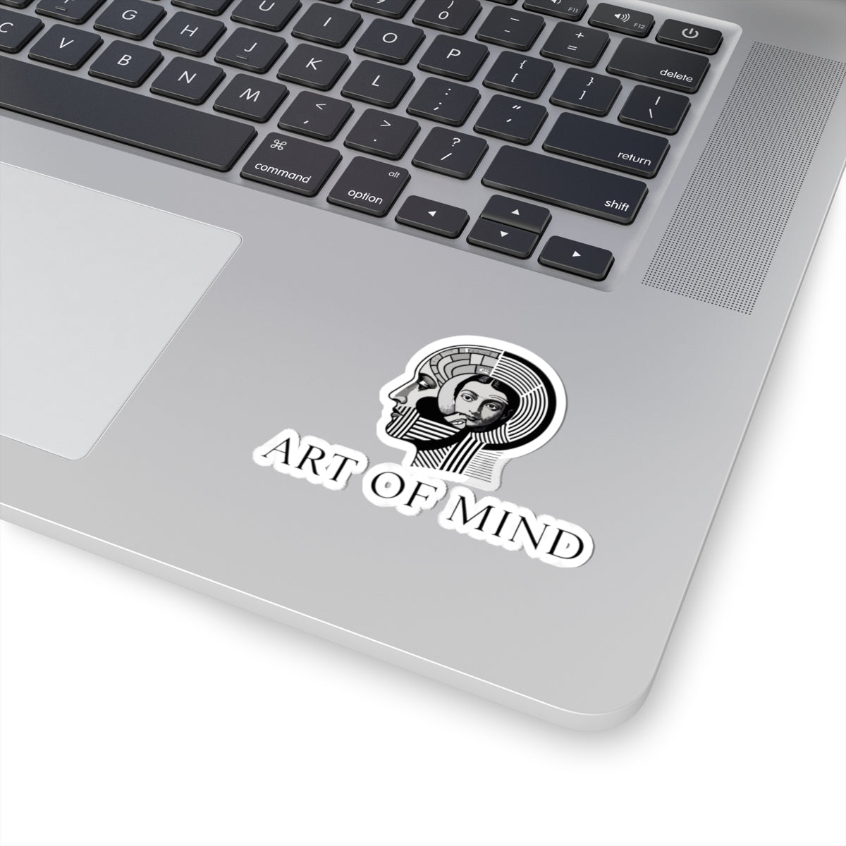 Art of Mind Kiss-Cut Sticker — Vintage Anatomical Head Design