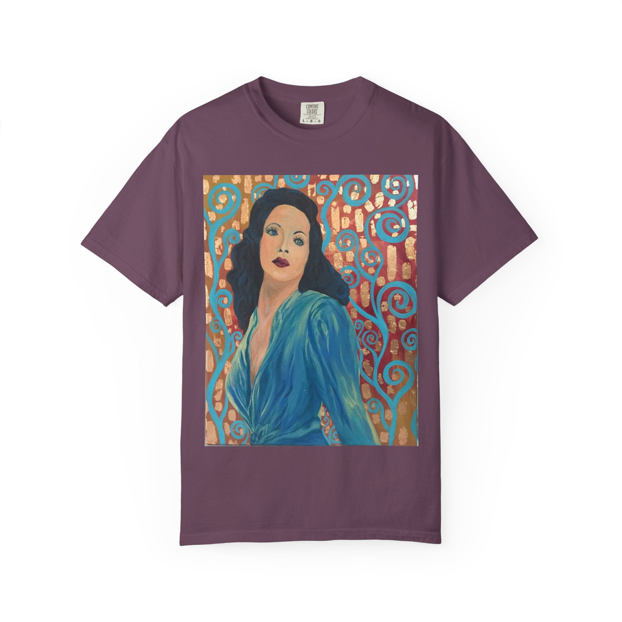 Gene Tierney Painted Portrait T-Shirt — Vintage Hollywood Art Tee