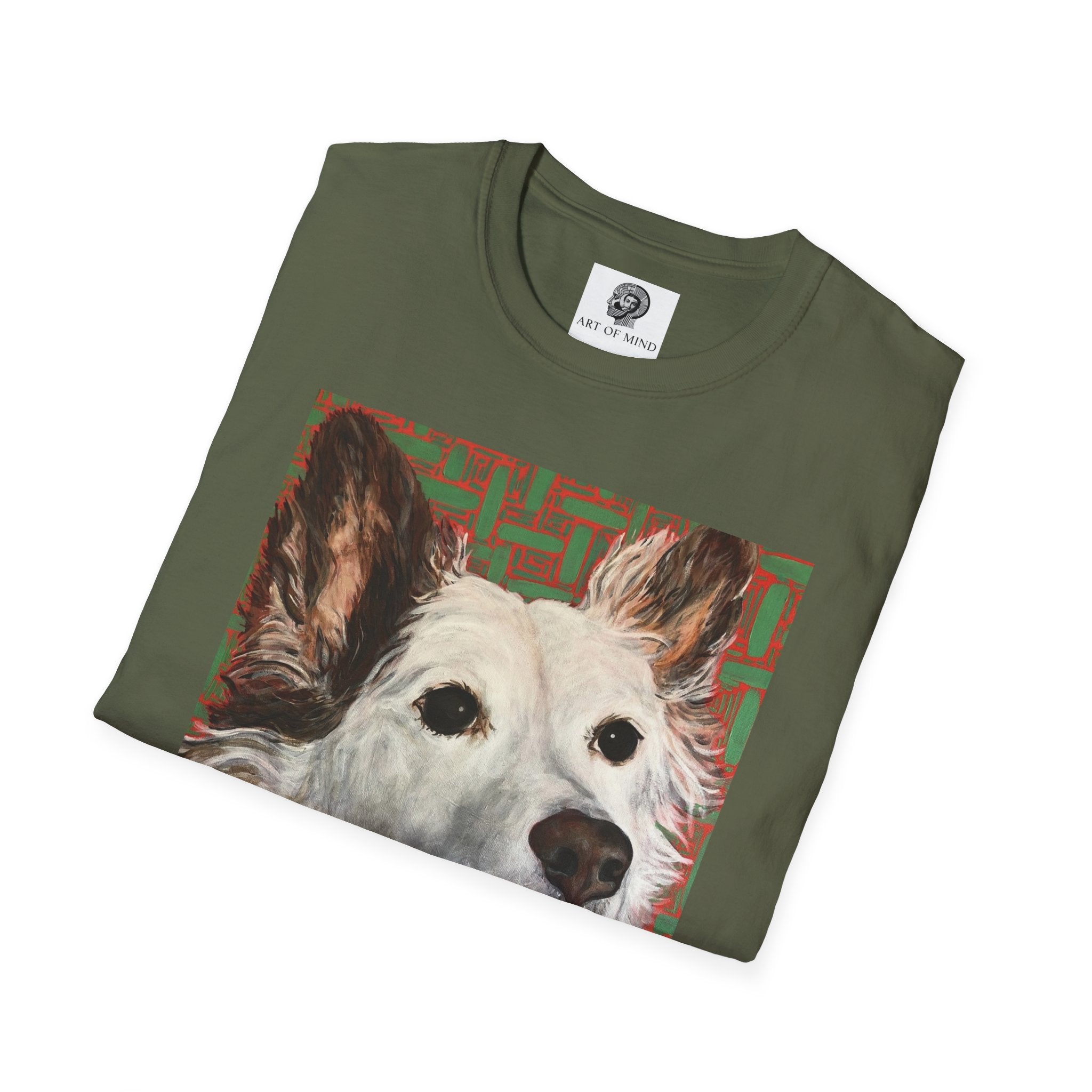 White Dog Portrait - T-Shirt