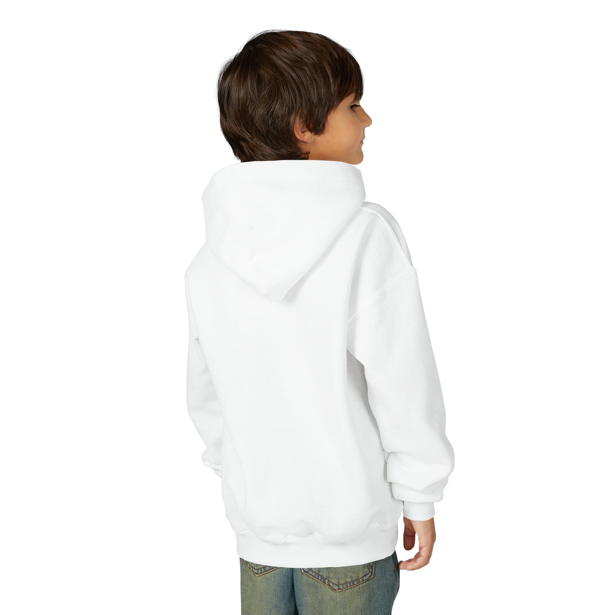 White Dog Portrait Hoodie —  Pullover for Kids