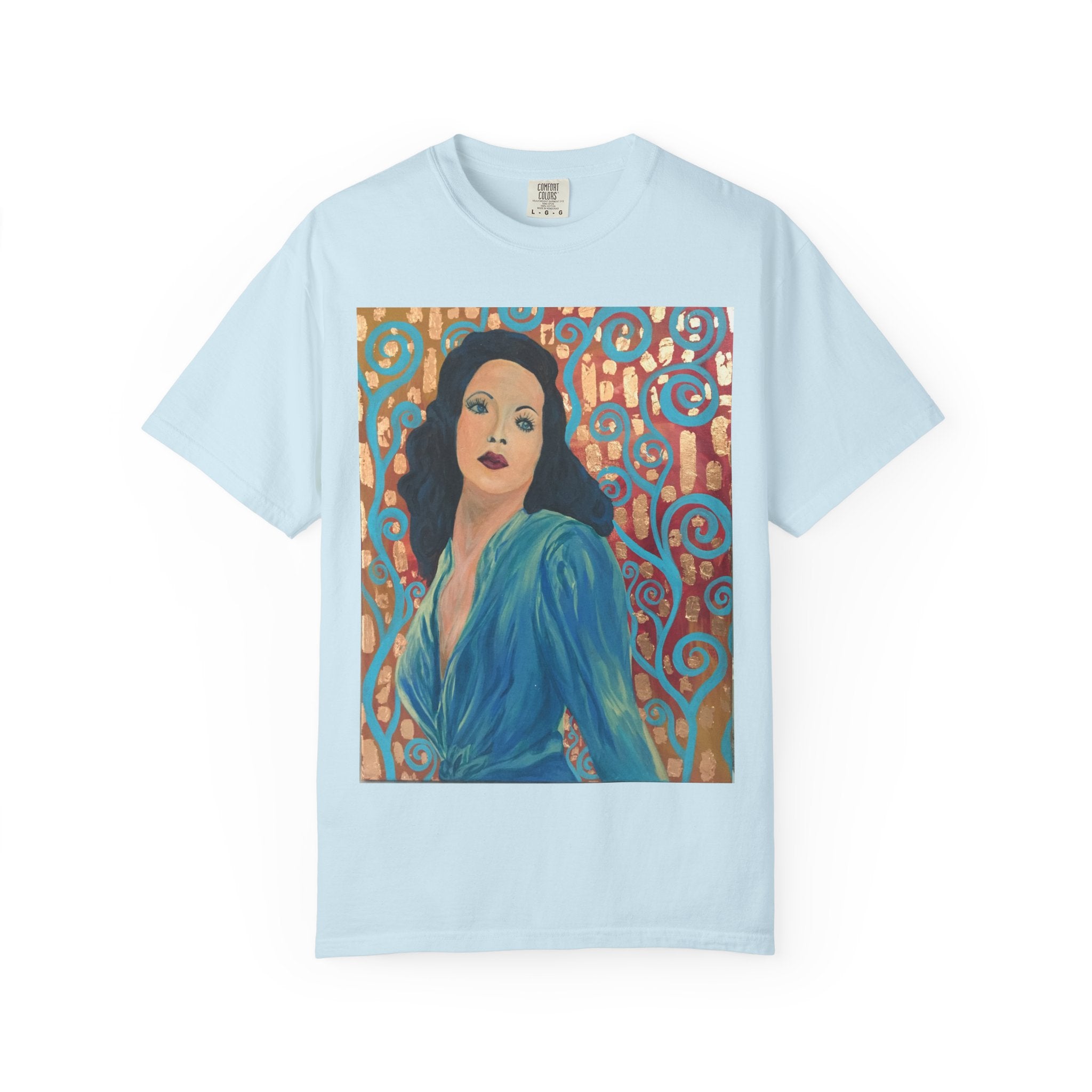 Gene Tierney Painted Portrait T-Shirt — Vintage Hollywood Art Tee