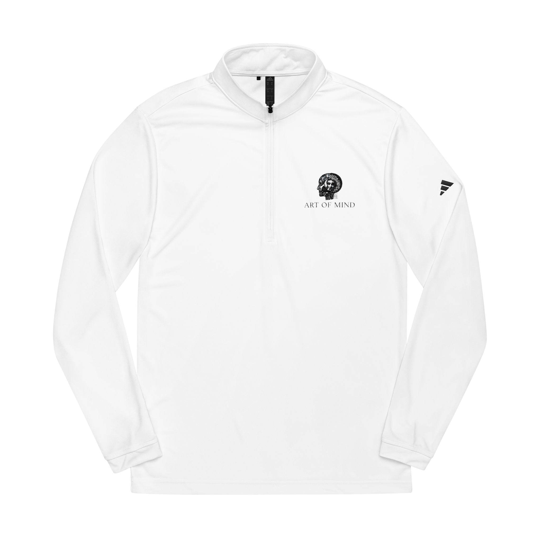 Art of Mind - Embroidered Lion Crest adidas Quarter-Zip Pullover — Adult Lightweight Performance Top