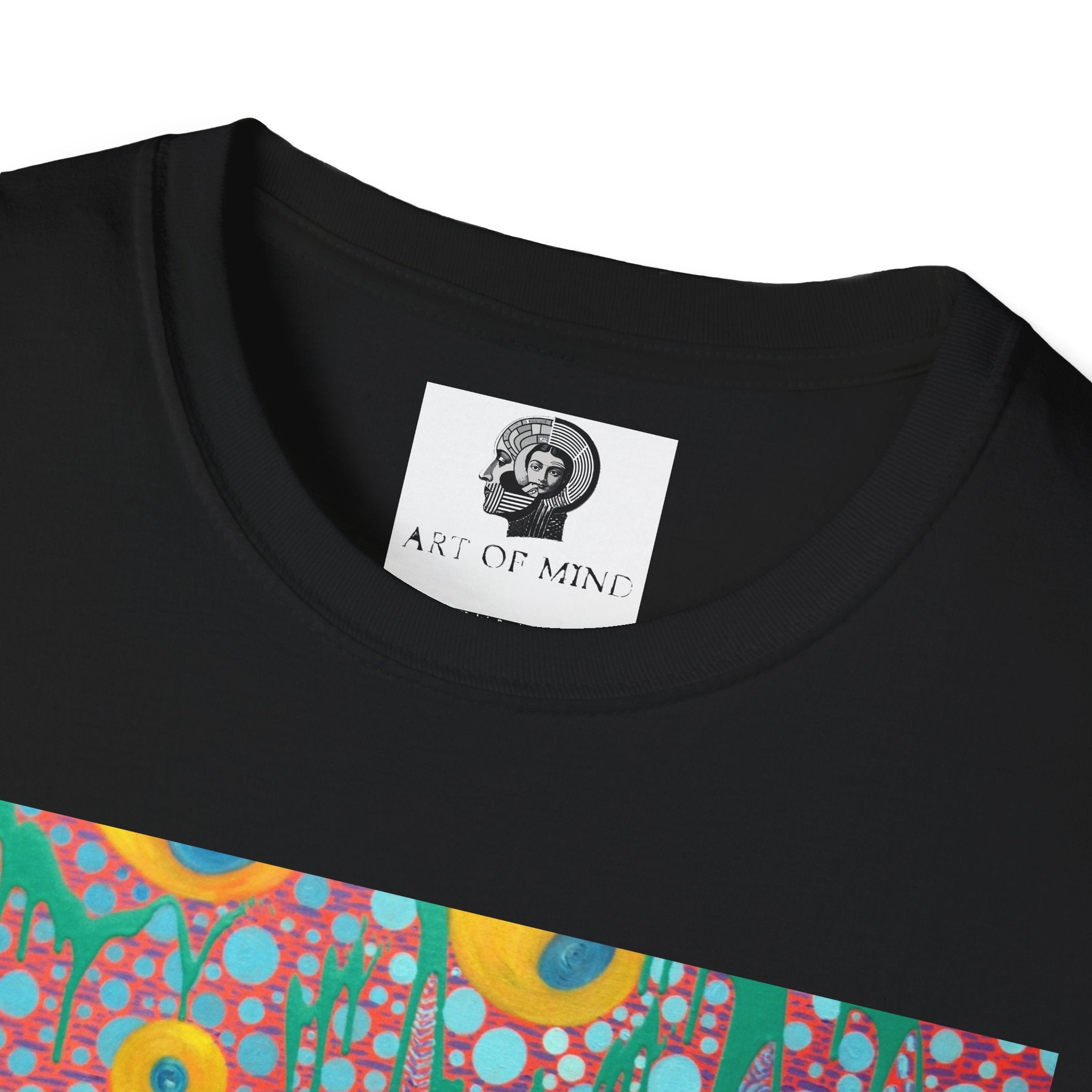 Circumpunct - Floral Sunburst Art T-Shirt — Colorful Abstract Flower Garden Tee