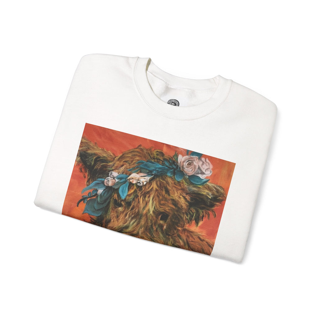 Highland Cow Sweatshirt — Flower Crown Farm Chic Crewneck