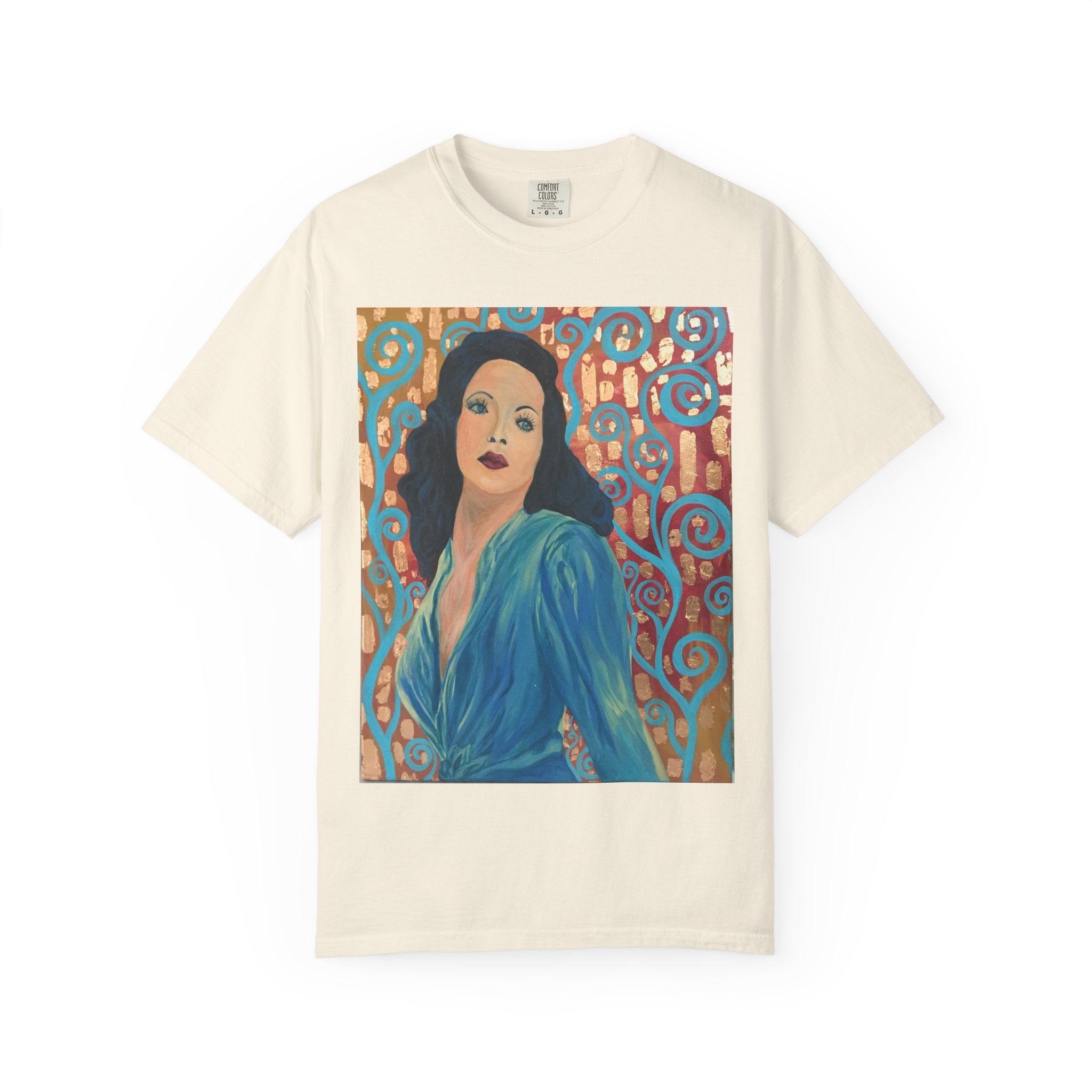Gene Tierney Painted Portrait T-Shirt — Vintage Hollywood Art Tee