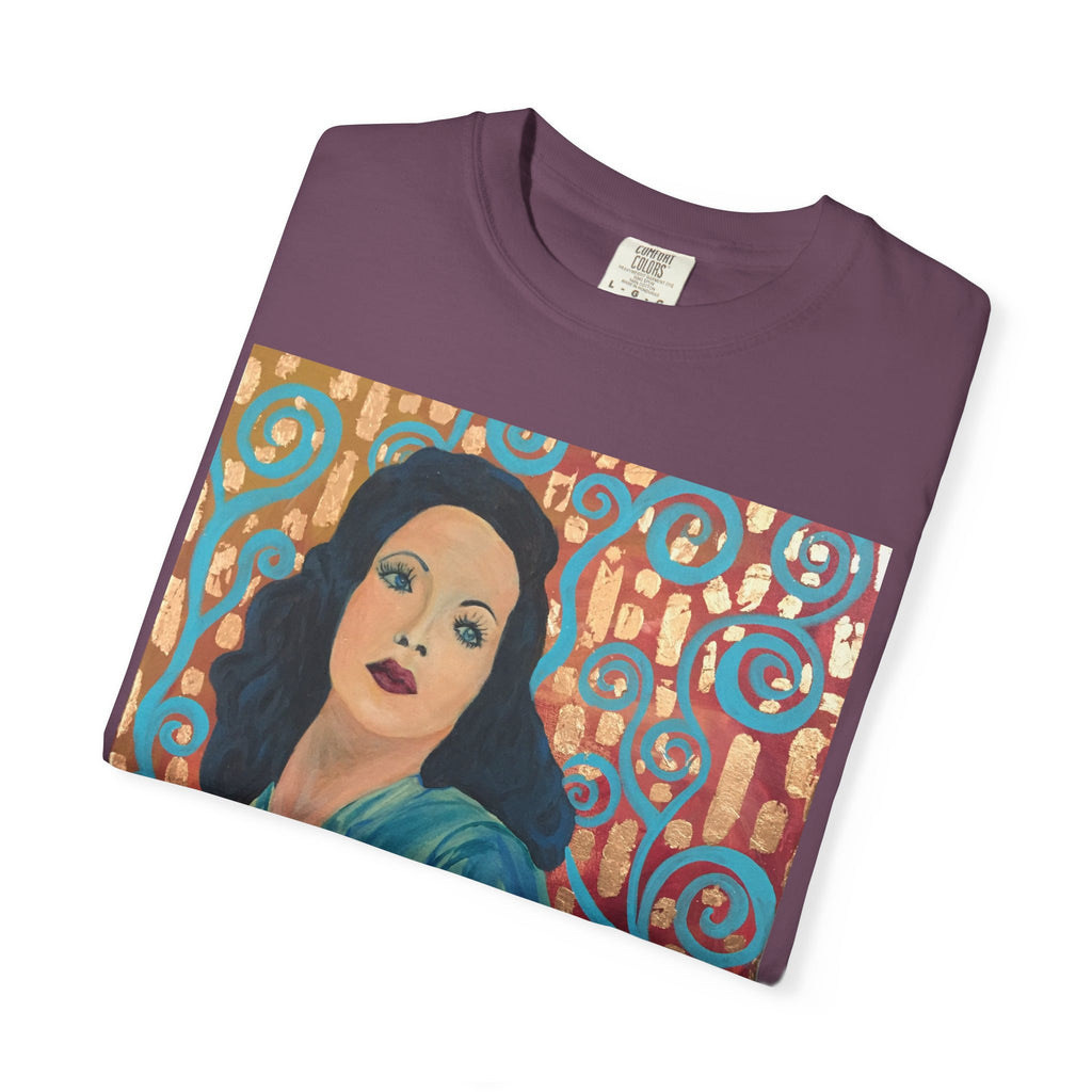 Gene Tierney Painted Portrait T-Shirt — Vintage Hollywood Art Tee