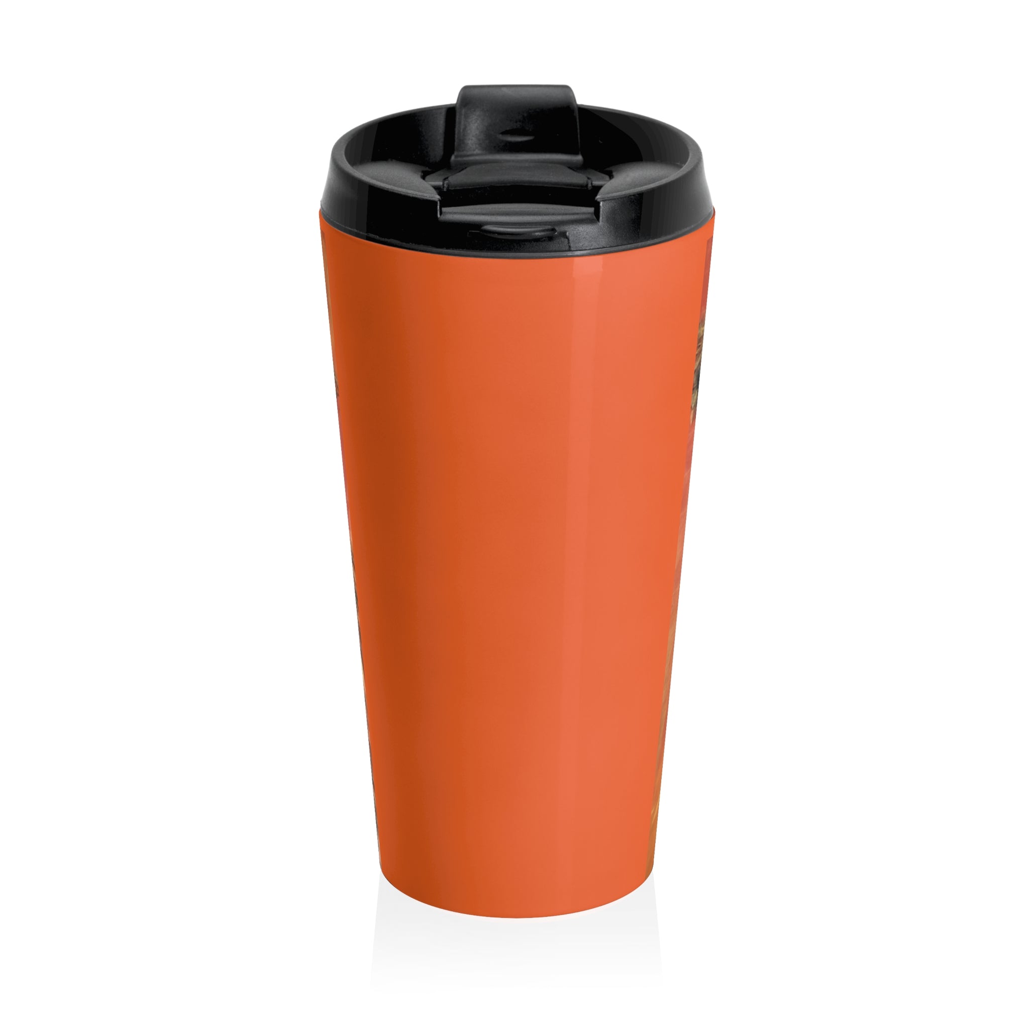 Highland Cow Floral Crown Stainless Steel Travel Mug
