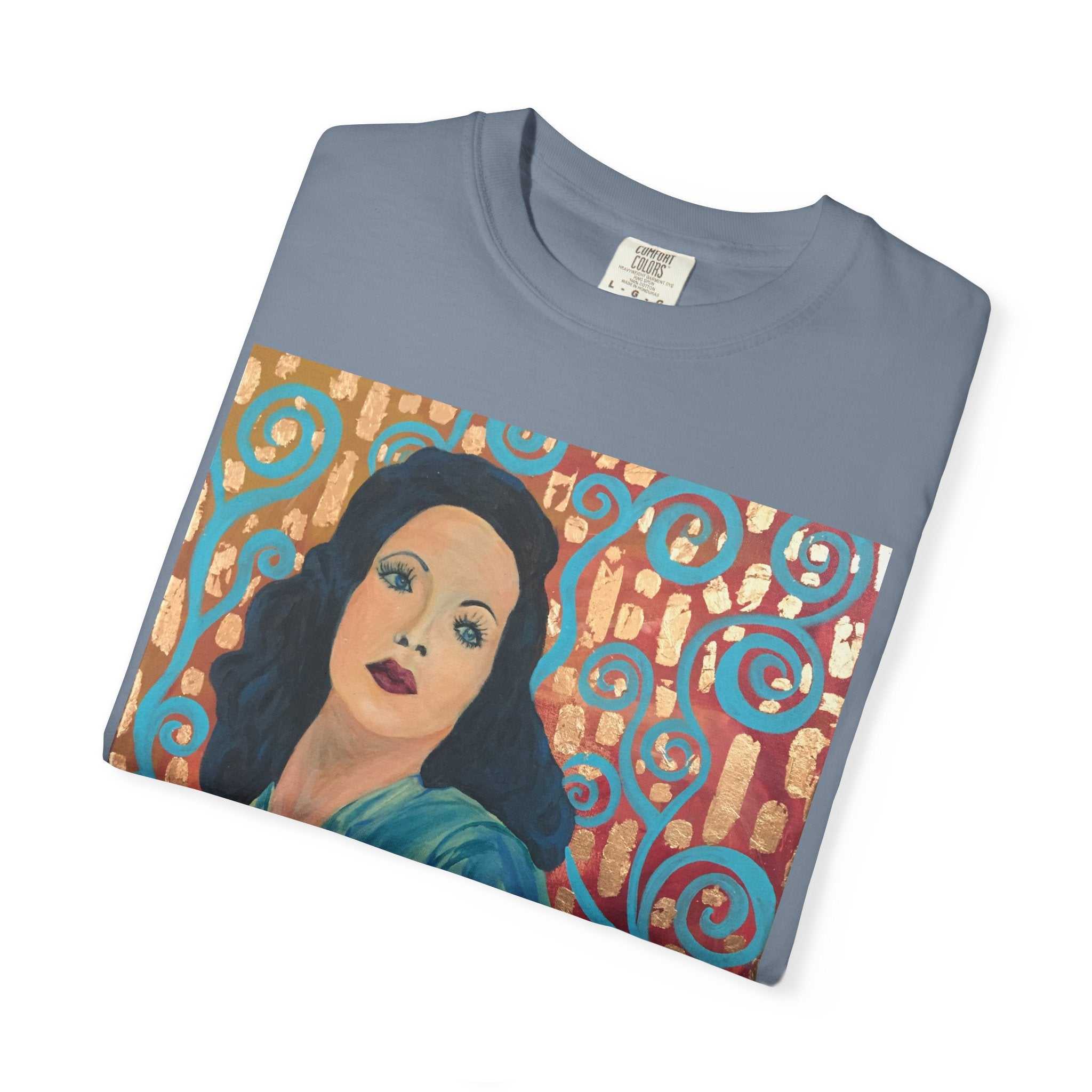 Gene Tierney Painted Portrait T-Shirt — Vintage Hollywood Art Tee