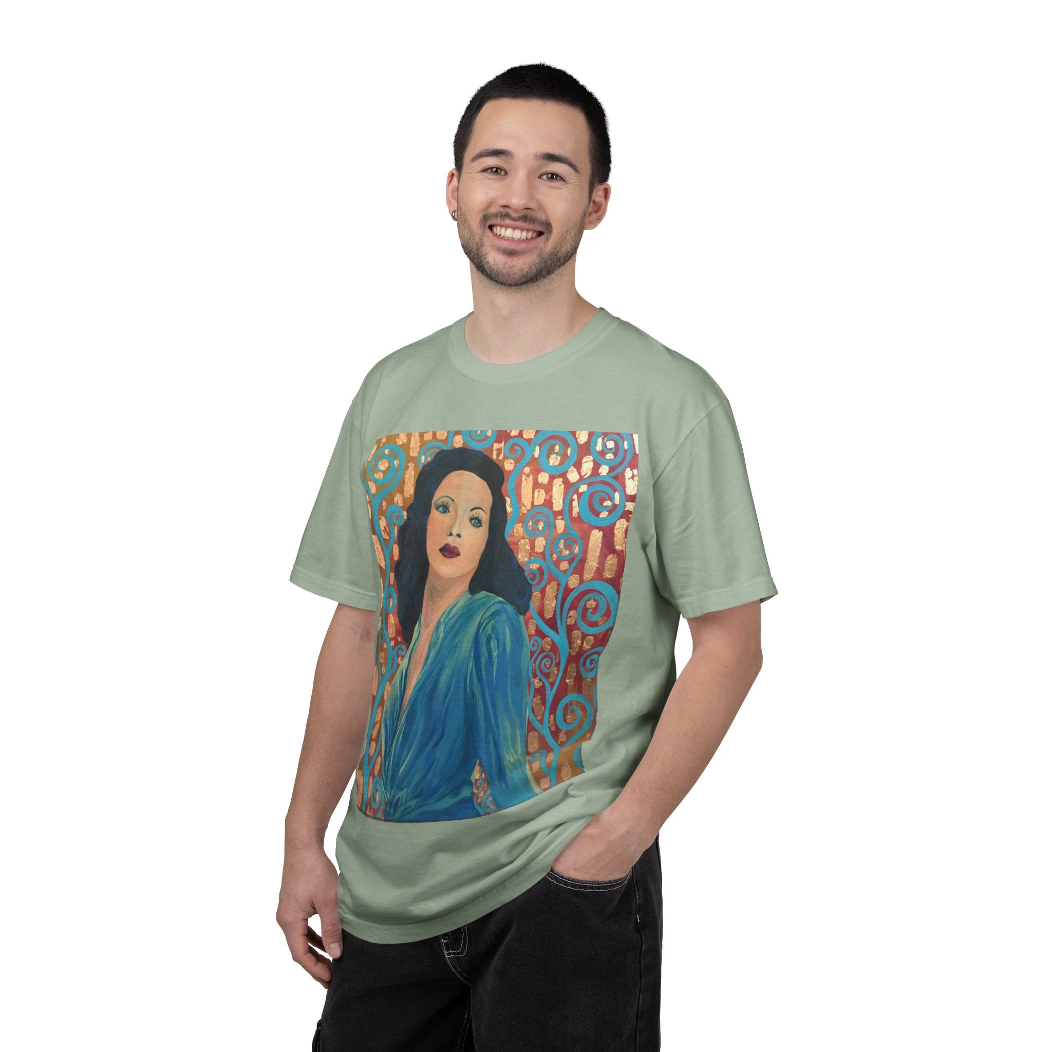 Gene Tierney Painted Portrait T-Shirt — Vintage Hollywood Art Tee