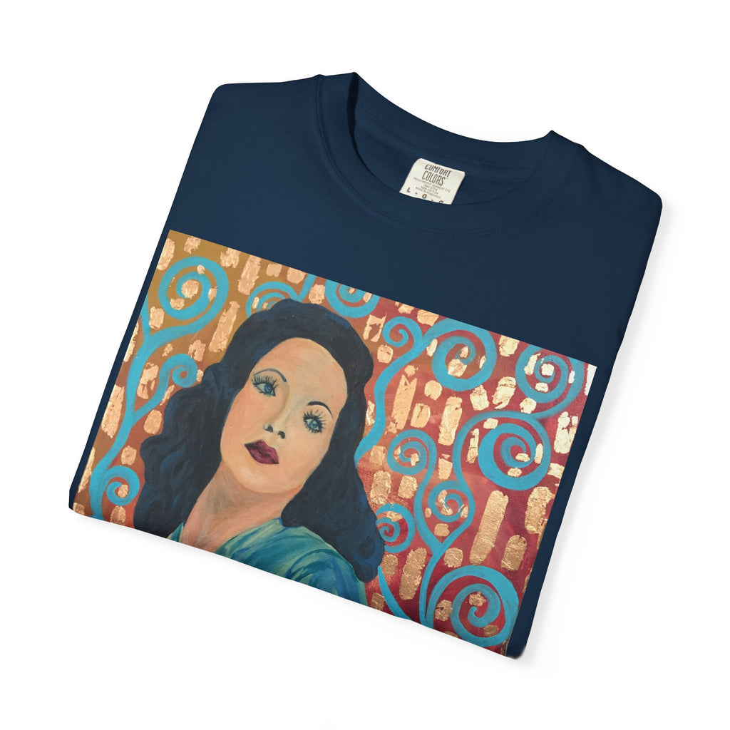 Gene Tierney Painted Portrait T-Shirt — Vintage Hollywood Art Tee