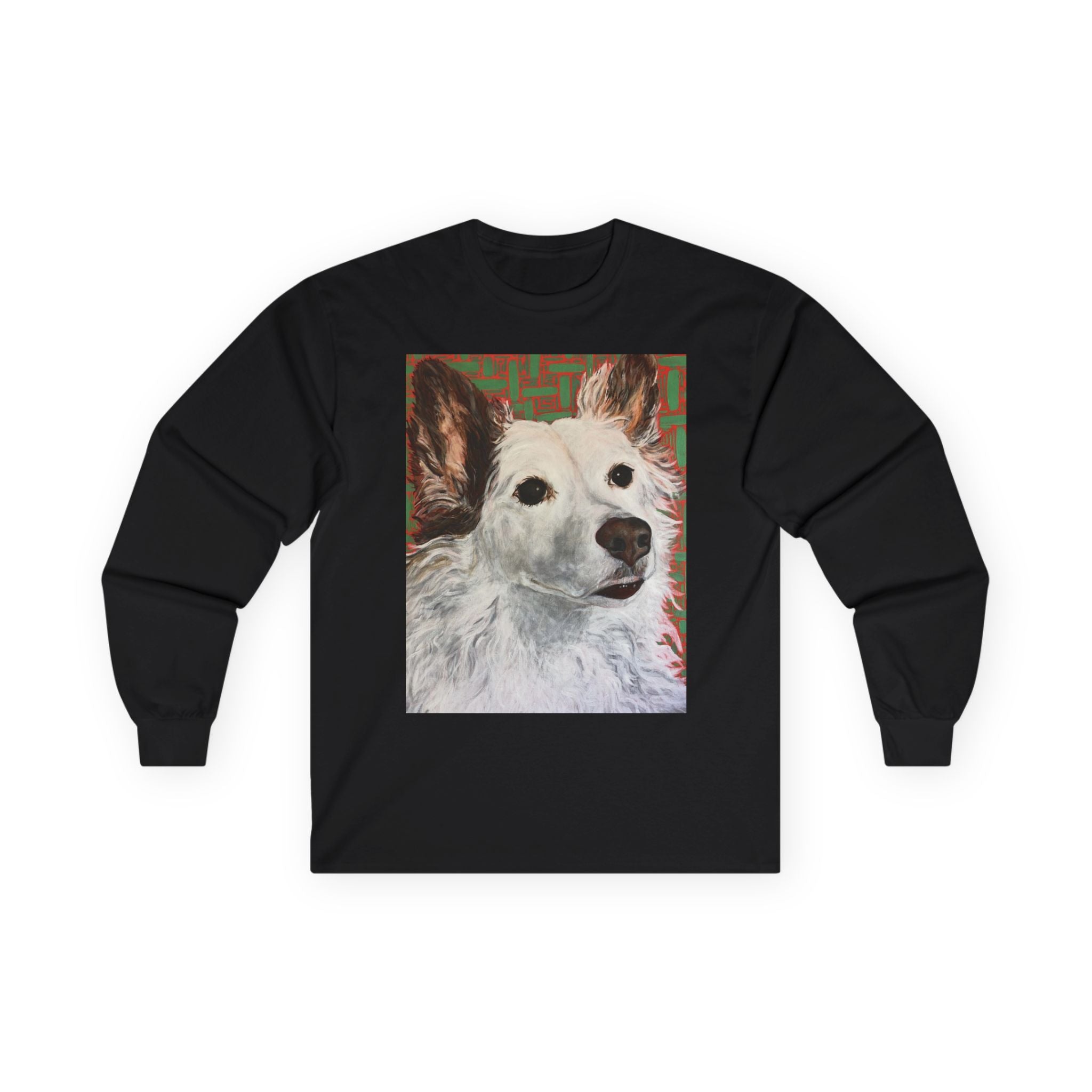 White Dog Portrait - Long Sleeve Tee
