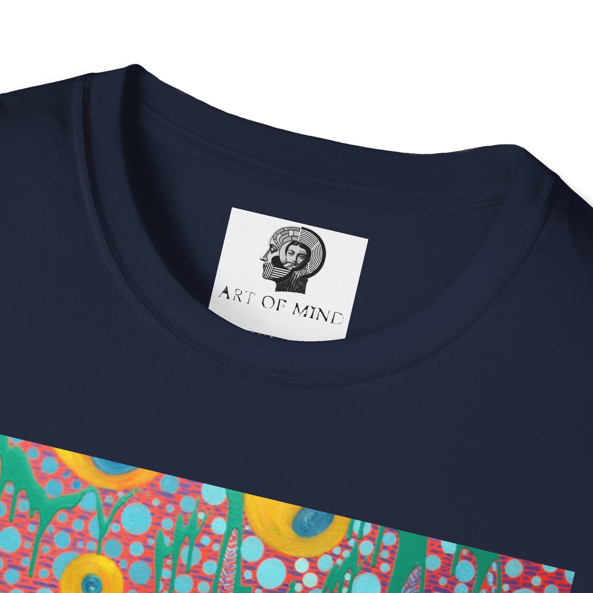 Circumpunct - Floral Sunburst Art T-Shirt — Colorful Abstract Flower Garden Tee