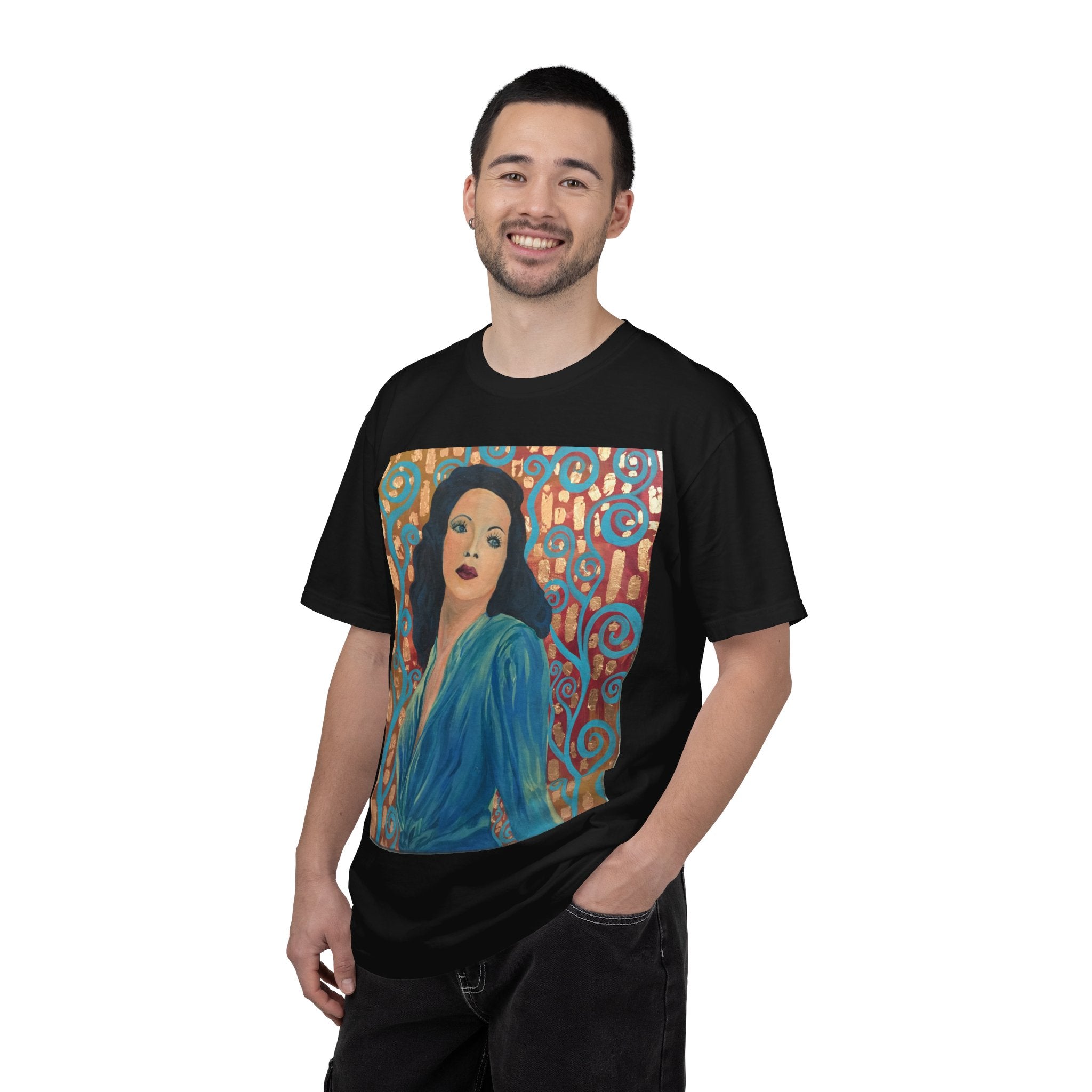 Gene Tierney Painted Portrait T-Shirt — Vintage Hollywood Art Tee