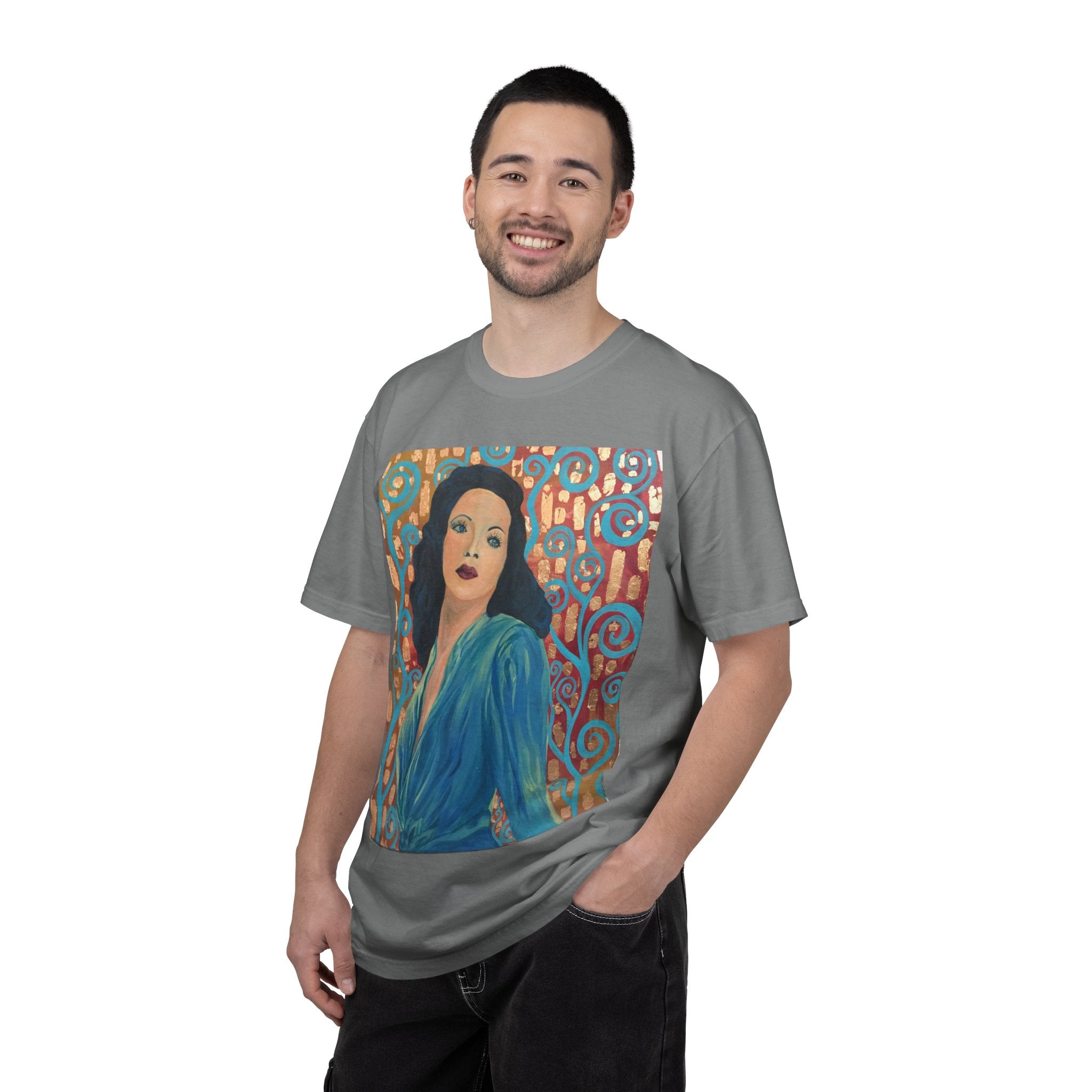 Gene Tierney Painted Portrait T-Shirt — Vintage Hollywood Art Tee